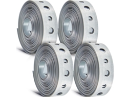 Fita de Metal Galvanizado para Pendurar com Furos, 4 Peças, 3 Metros de Comprimento SFUSHOS