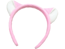 Tiara com orelhas de gato rosa, acessório de cabelo com orelhas de animais.