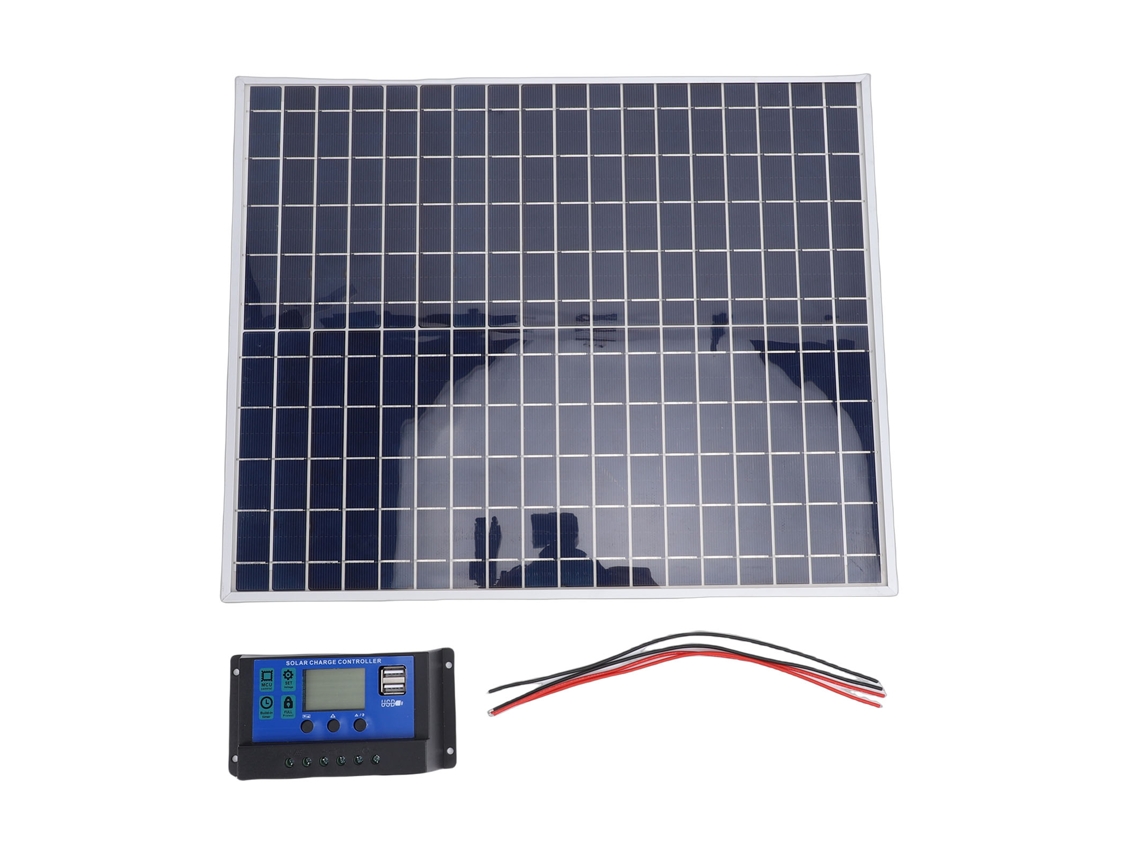 Painel solar de polissilício de 22 W, adequado para uso externo e para fornecimento de energia de emergência doméstica.