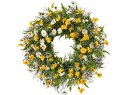 Coroas de Margaridas, Flores Artificiais para Decoração de Porta de Entrada, Janela e Parede. AQUAFORGE