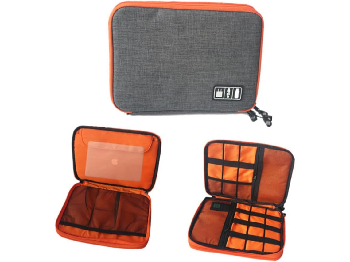 Bolsa Organizadora Para Acessórios, Resistente, Ideal Para Guardar Cabos Usb E Tablets. Gokoco