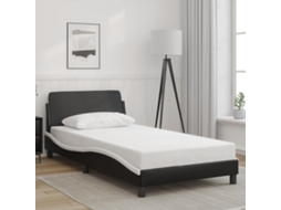 Vidaxl Estrutura De Cama Dover 100x200 Cm Couro Artificial