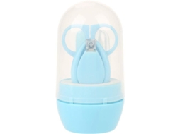 Kit de Cuidado com Unhas para Bebê Diário Prático Tesouras Alicate (azul)