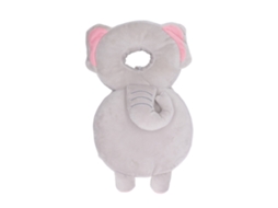 Primerox mochila Proteção Cabeça Bebê Preenchimento Algodão Pp Cinto Ajustável Design Animal 30cm