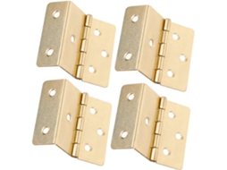 Villcase Conjunto De 4 Triplas Vintage Ferro Com 6 Furos Para Baús E