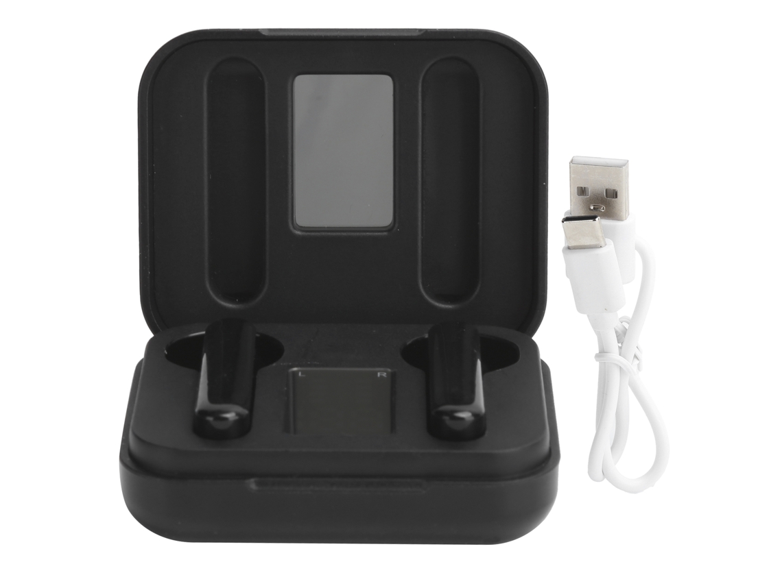 Fone De Ouvido Bluetooth Sem Fio Com Display Digital Touch Controle Resistente À Água Estéreo Bass
