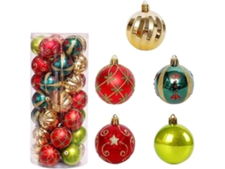 30 Bolas De Natal, Enfeites Para Árvores De Natal, Bolas Penduradas Para Árvores De Natal Inquebráveis. Olysi Shop