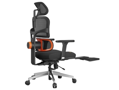 Nt002 Cadeira Ergonômica Apoio Braço Ajustável Apoio Cabeça Preto Newtral