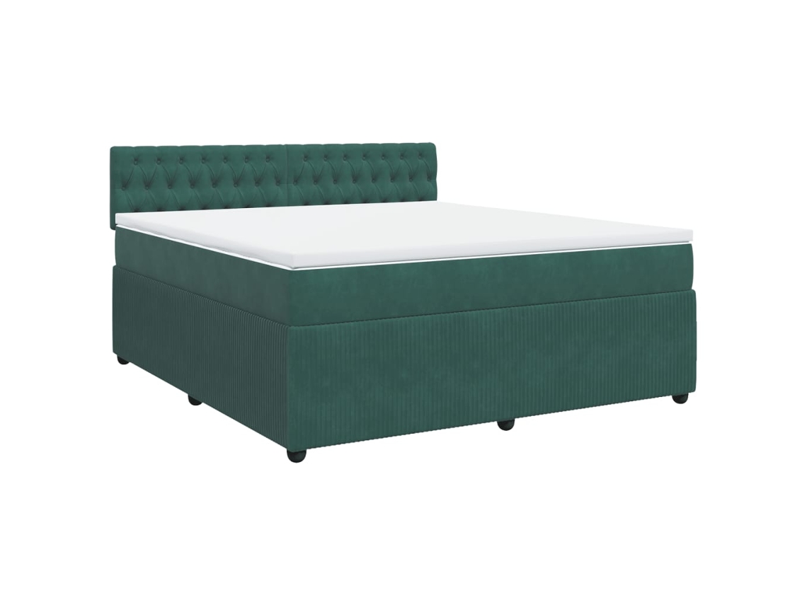 Box Spring Bed, Box Spring Beds Vidaxl Verde Veludo (180 X 200 Cm)