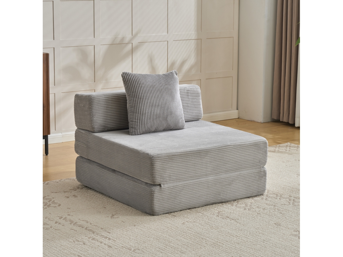 Sofá De Chão, Sofá De Compressão, Sofá-cama De Chão Conversível Com Apoio De Braço E