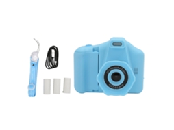 Câmera Digital Infantil Com Função De Impressão, Resolução 1440p, Tela De 2,8 Polegadas E Luz De Fundo Azul.