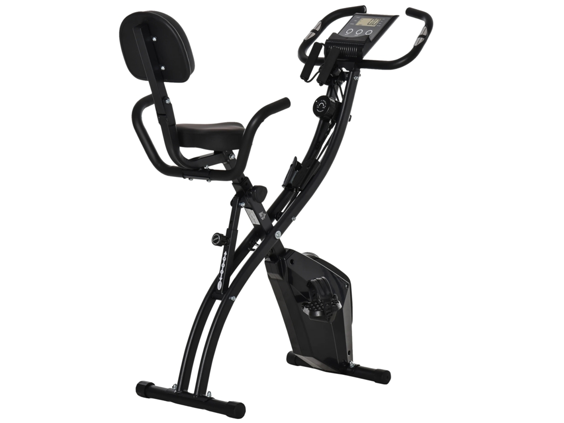 Bicicleta Ergométrica, Resistência Ajustável, Display Lcd, Preto