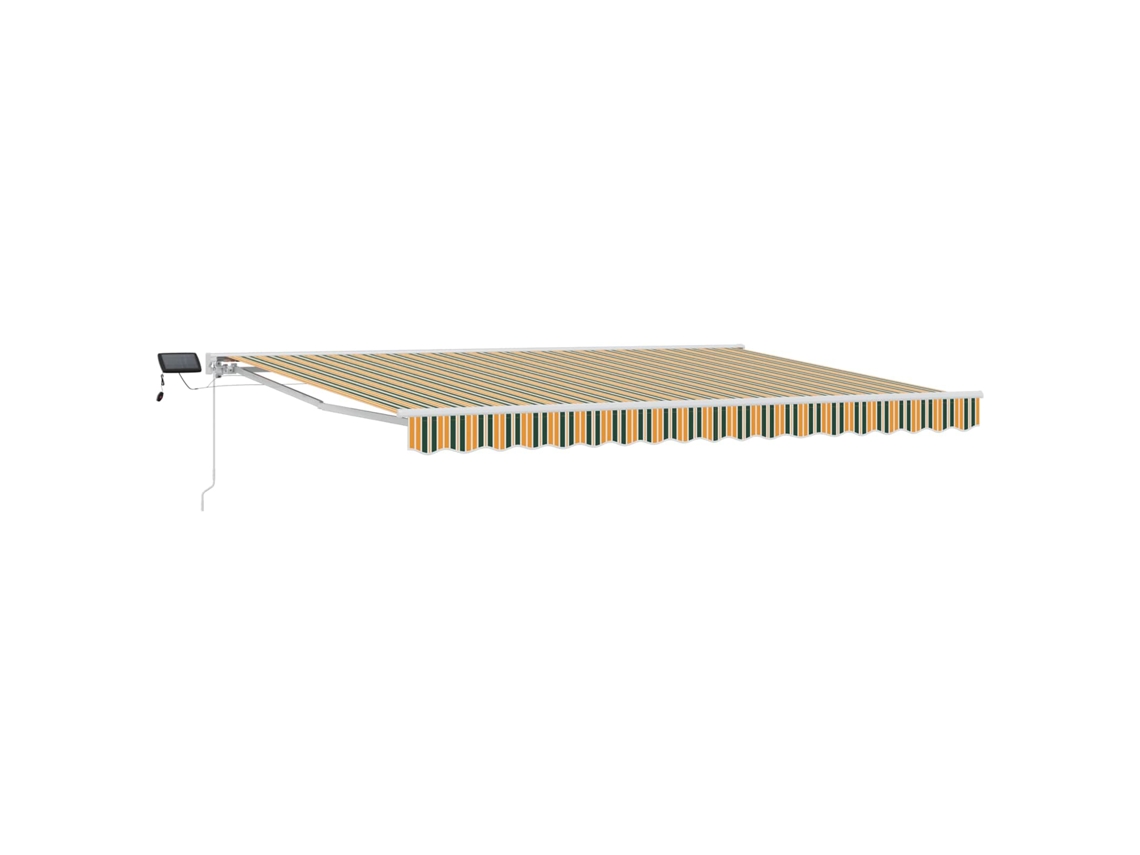 Vidaxl Estrutura De Toldo Manual Com Leds 4,5 × 3 M