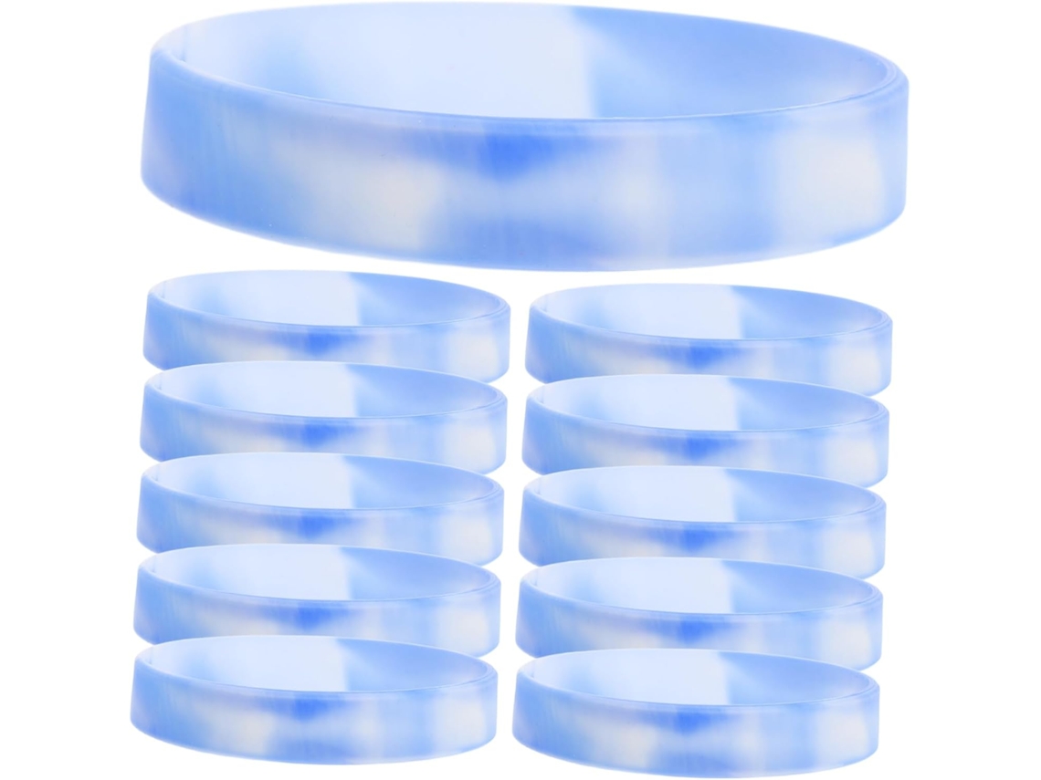 20-pulseiras De Silicone Macias Sem Impressão, Pulseiras Elásticas Neutras Para Identificação, Ajustáveis Para Adultos