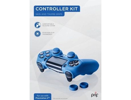 Kit para Comando PS4  (Capa de Silicone + 4 Thumbsticks)