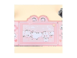Mousepad Gamer Kawaii Com Orelhas De Coelho De Desenho Animado Fofas Rosa Para Mesa, Impermeável E Não Indicado Para Laptop Olysi Shop