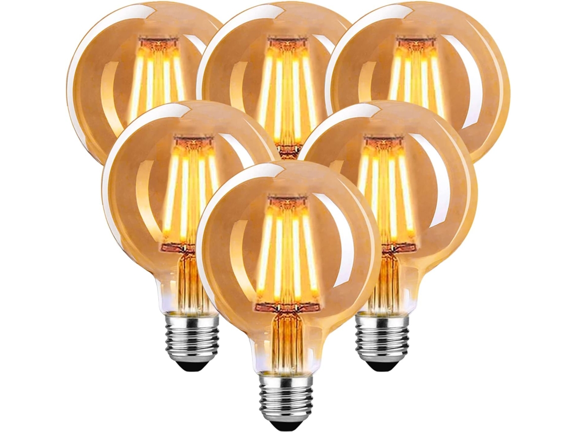 Luminária De Teto Led, 6 Unidades, Base E27, 4w, Para Sala, Quarto, Corredor, Cozinha Ou Escritório