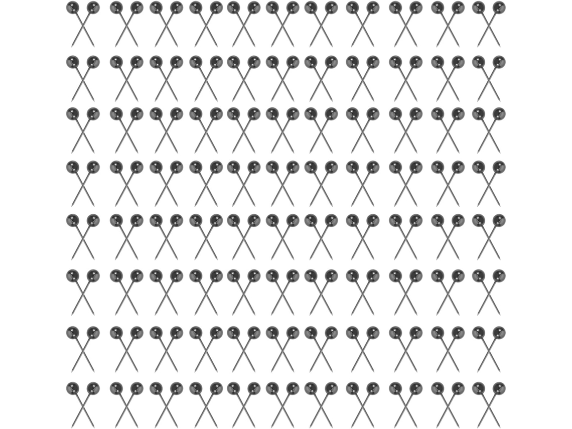 Tachinhas Abaodam com Cabeça Redonda, 200 Unidades, em Plástico e Aço Inoxidável, para Mesa e Escola, Design