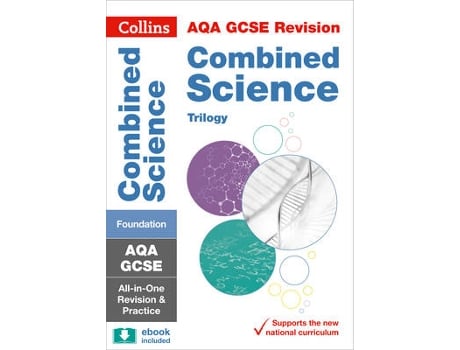 Livro aqa gcse 9-1 combined science foundation all-in-one complete revision and practice de collins gcse (inglês)