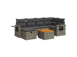Garden Sofa Set, Garden Sofa Sets Vidaxl Cinzeto Rattan / Vime (n/a)