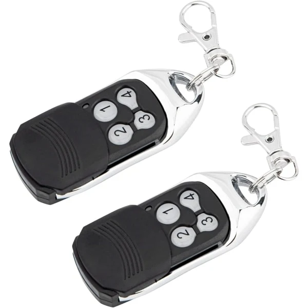 Transmissor Portátil Crawford Ea433 2ks/4ks, Pacote Com 2 Unidades, Controle Remoto Com Código Scroll De 433,92 Mhz