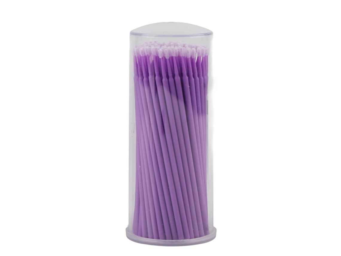 100pcs/pack Pincéis De Maquiagem Descartáveis Aplicadores De Extensão De Cílios Microbrush