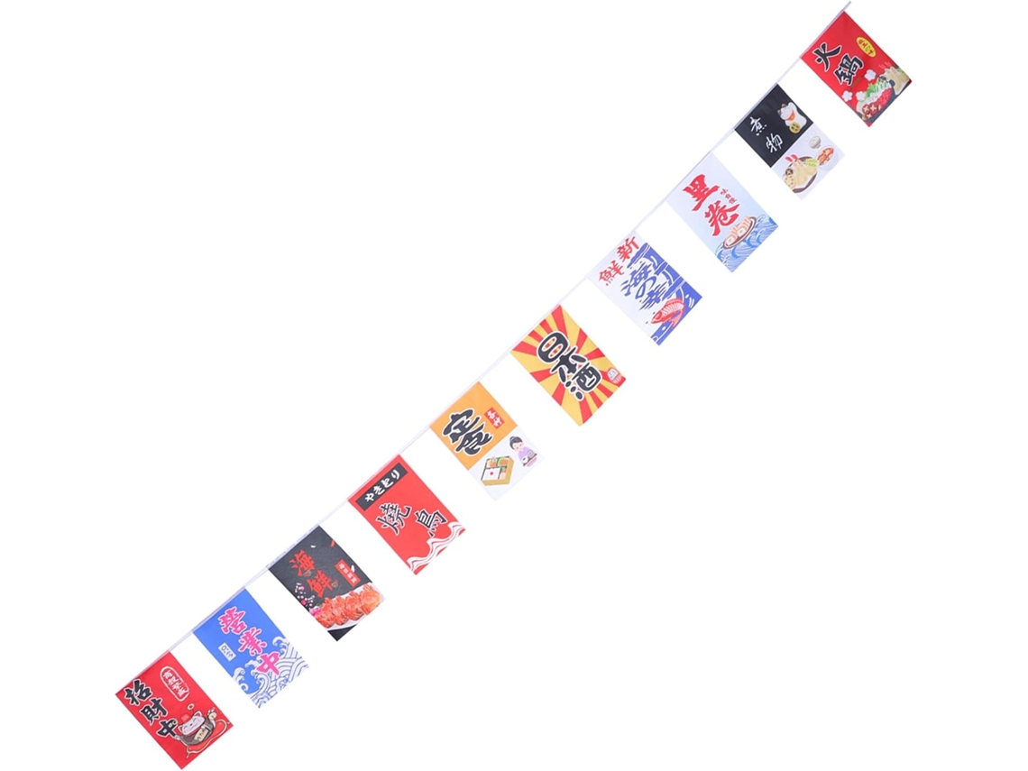 Bandeira de Sushi Japonesa Healeved, Feita de Poliéster, Leve e Prática, com Design Charmoso para Decoração de Cozinha CHABERLU