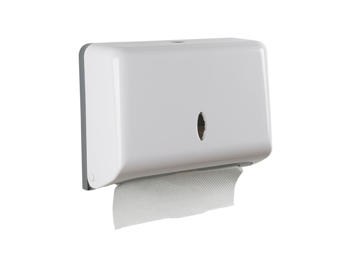 Dispenser de Papel Toalha Parede Z Fold Branco Abs Simples