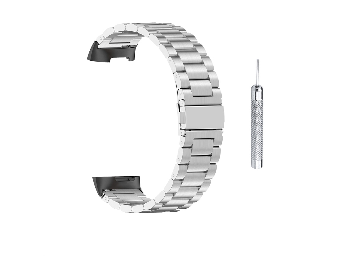 Aetheria pulseira de Aço Inoxidável Compatível com Fitbit Charge 5 para Homens e Mulheres com Ferramenta