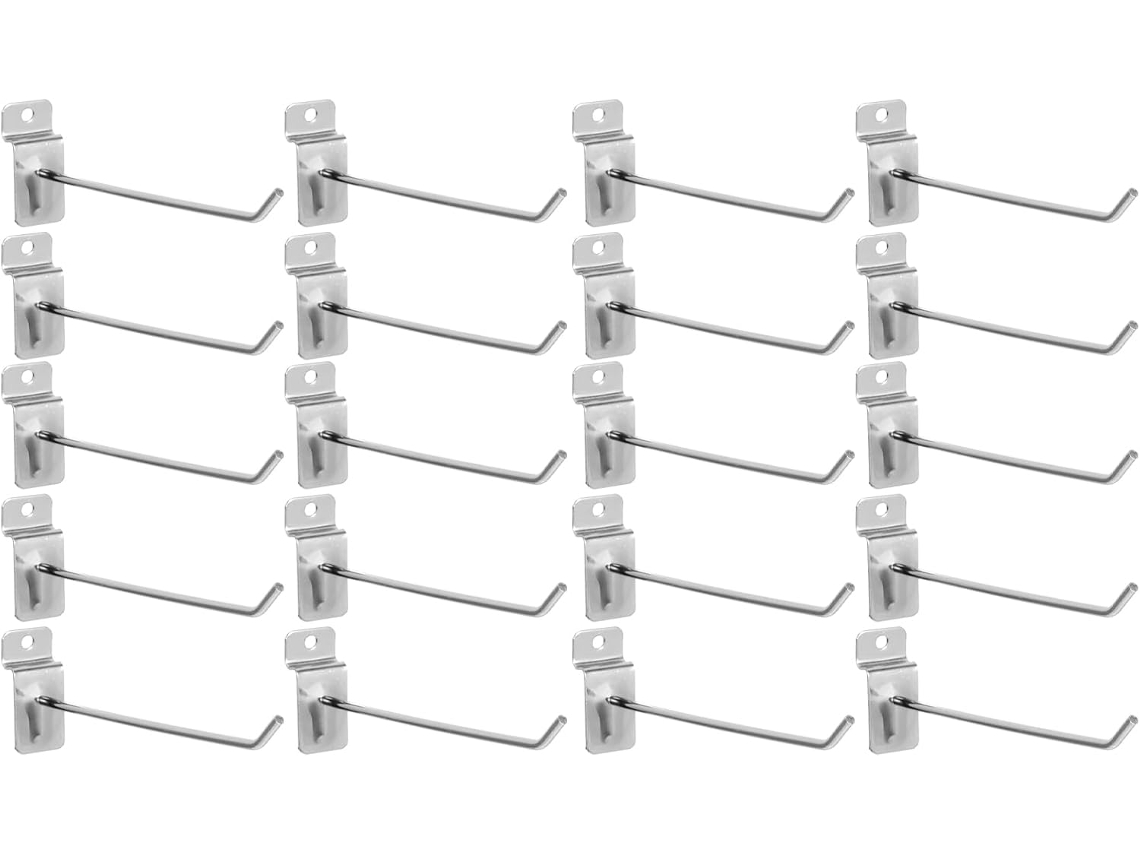 Ganchos De Metal Healifty 15cm 4mm Espessura, Galvanizados, 20 Peças Organização De Garagem, Oficina E Prateleiras