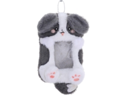 Porta Cartões De Algodão Com Pelúcia De Animais Fofos, Protetor De Cartões E Chaveiros, Ideal Mochilas E Uso Diário