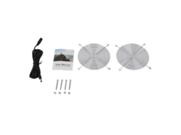 Ventilador Solar 6W Painel Sustentável Resfriamento Estufa Galinheiro Jardim Exterior S/MARCA