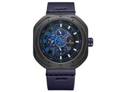 Relógio Masculino de Quartzo com Pulseira Pu Resistente À Água Fashion Business