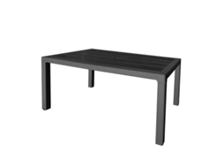 Mesa resina 150x90 cm antracita 4090/06