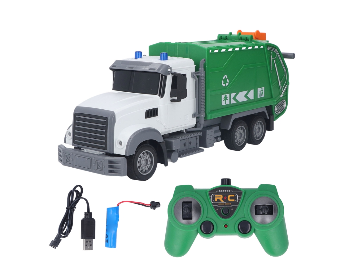 Mali brinquedo Caminhão de Lixo Controle Remoto 2.4g Modelo Sanitário Presente para Crianças