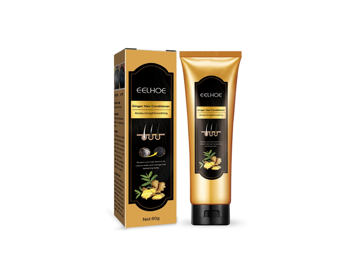 Condicionador Eelhoe Gengibre Escurece Cabelo Brilhante Preto