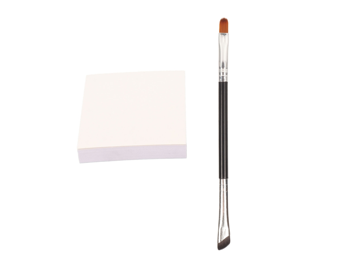 Paleta De Maquiagem Com Desenho De Olhos E Coloração De Unhas