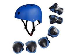 Conjunto de Proteção Infantil 7 em 1 com Capacete, Cotovelos, Joelhos, Punhos para Skate, Scooter, Patinação