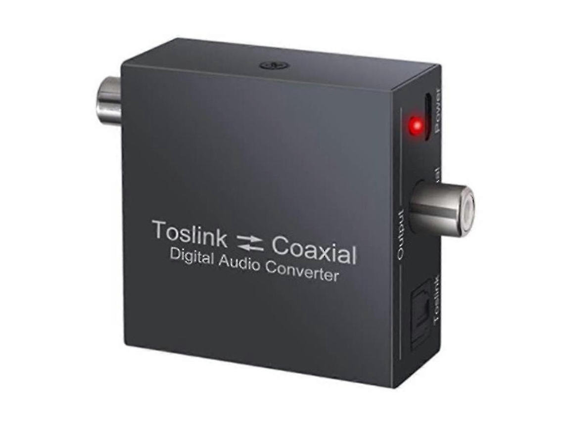 Conversor Coaxial Bidirecional, Conversor Óptico Spdif Toslink Para Coaxial Toslink E Coaxial Para Óptico Spdif Toslink Aquaforge