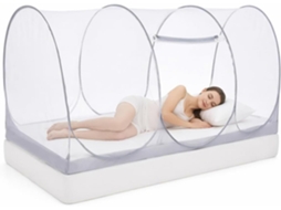 Mosquiteiro Para Cama De Camping, Barraca Dobrável E Respirável Em Tela Mosquiteira