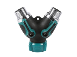 1 Peça Adaptador De Conector De Mangueira Reforçado Com Válvula Em Y De 2 Vias Npt3/4"