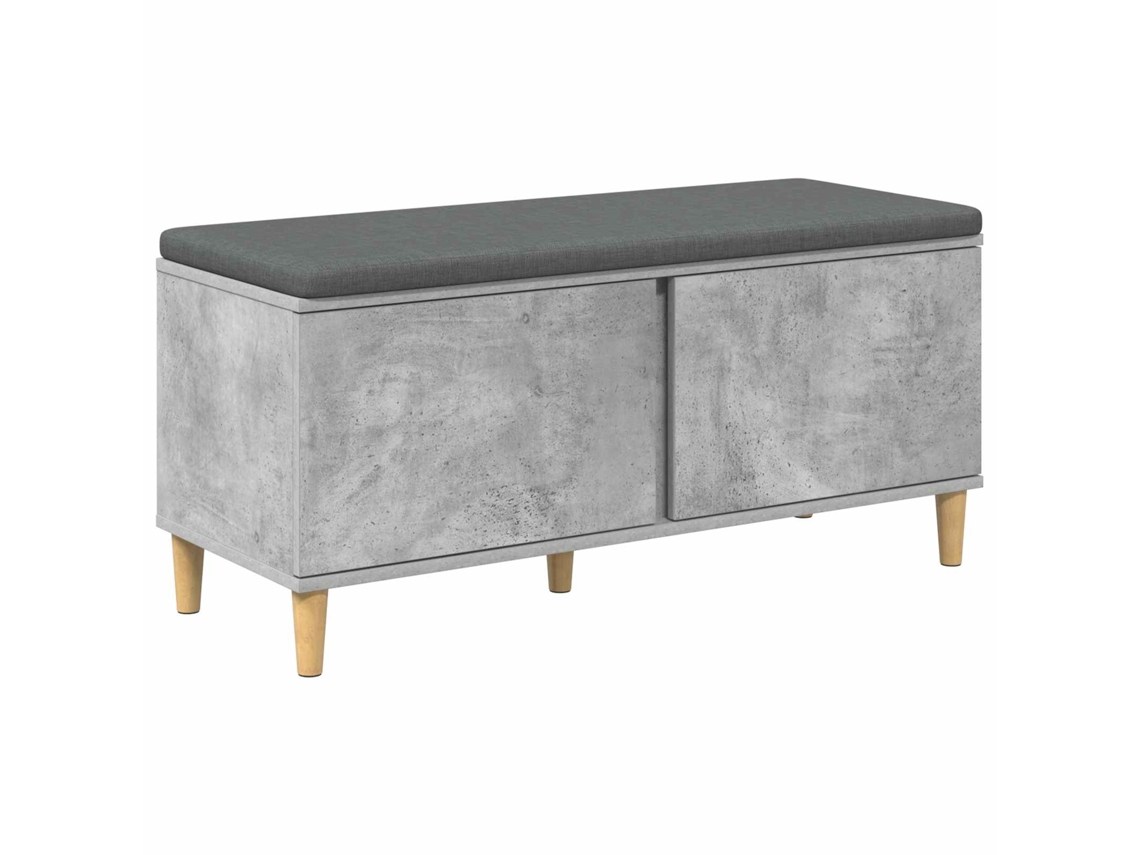 Banco de Hall com Almofada com Porta Cinzento 60x38x46 cm MAISON EXCLUSIVE