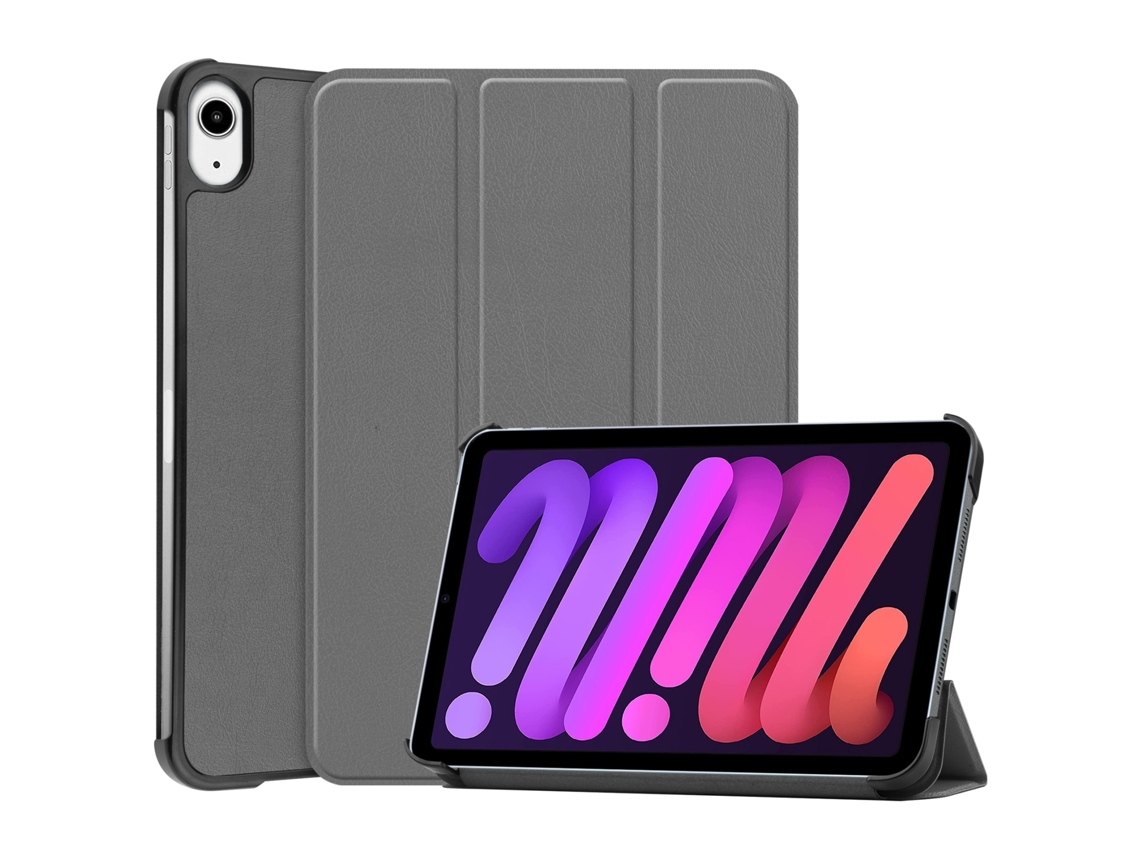 Elysve Capa Para Tablet Em Couro Flip Horizontal Texture Para Ipad Mini 6 (cinza)