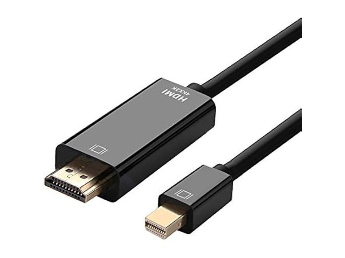 Lurelia Cabo Conversor Mini Displayport Para Hdmi 4k X 2k 3m Macho Para Macho Preto E Dourado