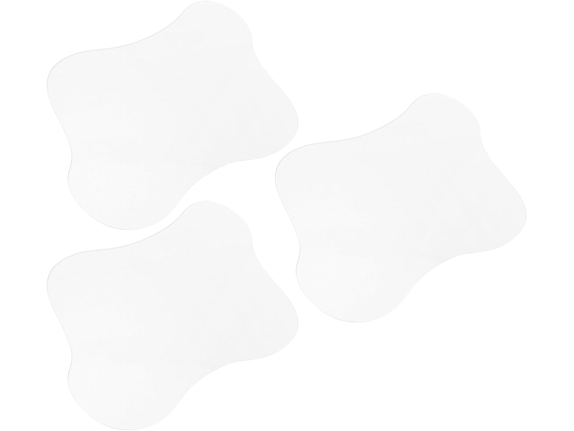 Conjunto De 3 Porta-copos Modernos E Irregulares Em Acrílico Transparente Com