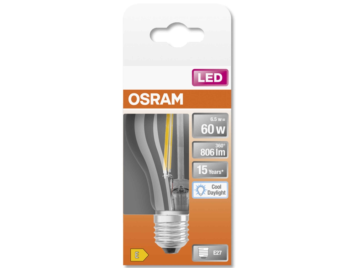 Lâmpada LED Standard E27 6500K 60W OSRAM emb. 1 un