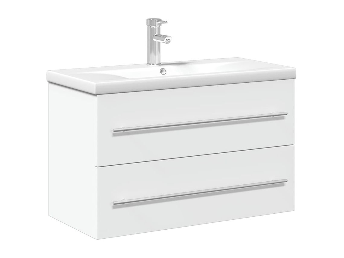 Bathroom Sink Cabinet, Bathroom Sink Cabinets Vidaxl Branco Madeira Processada (80 X 38.5 X 48 Cm)
