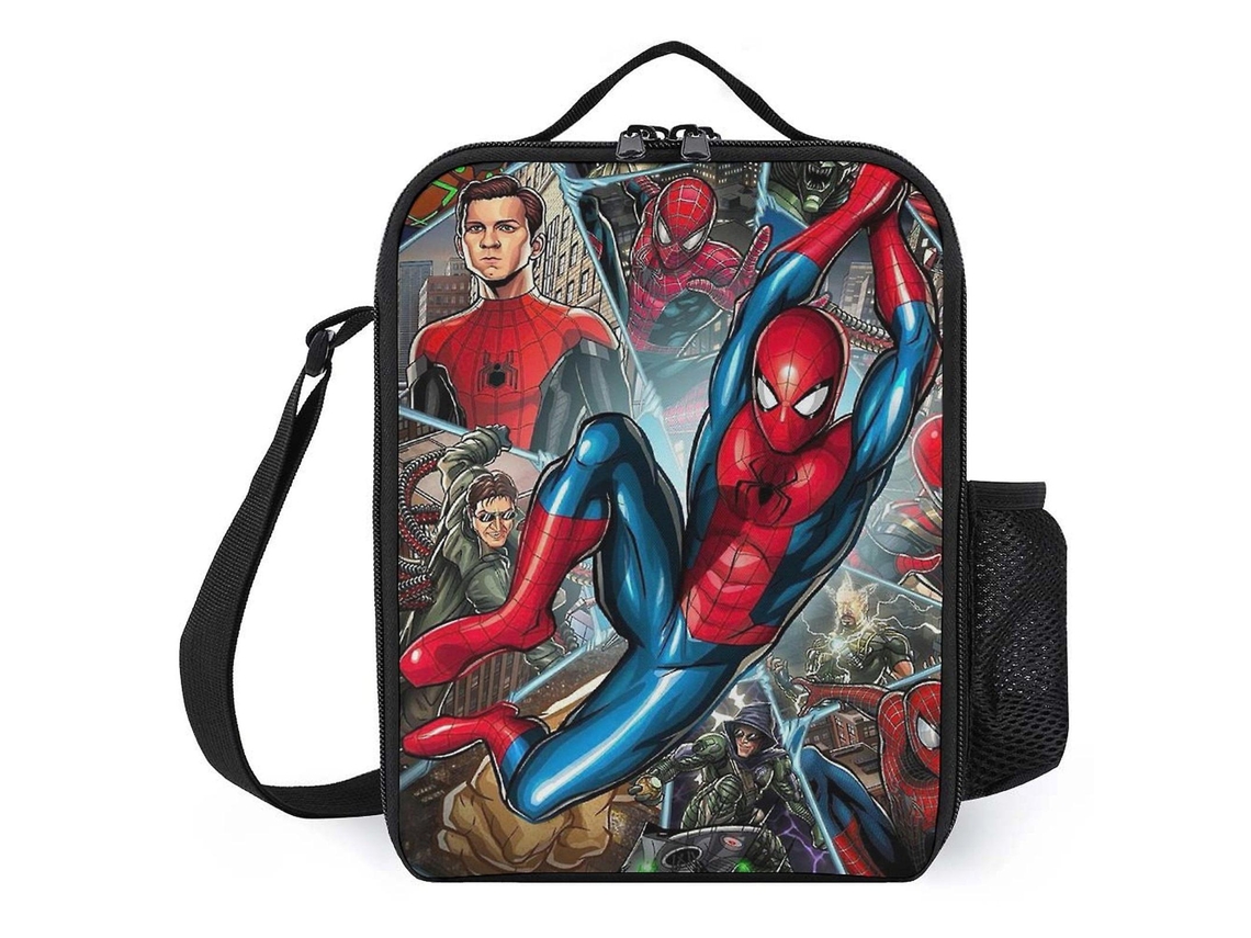 Lancheira do Homem-Aranha para meninas e meninos, Gadgets do Homem-Aranha para crianças, Material escolar, Lancheira térmica Aquaforge