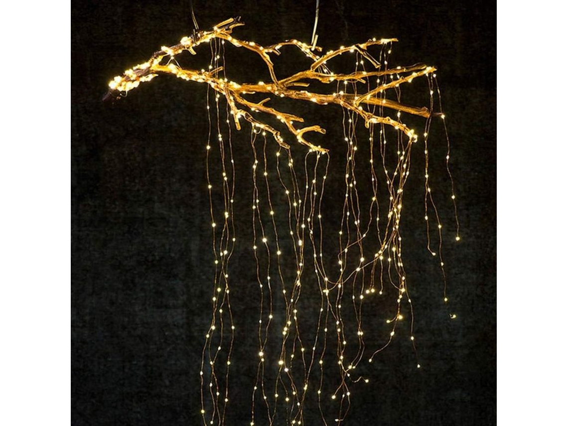 Luces De Cadena Led Para Exterior E Interior Com Controle Remoto, 200 Lâmpadas, 8 Modos, Ip55, Natal