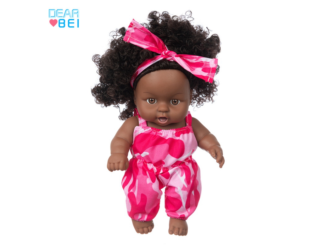 Boneca De 20 Cm (8 Polegadas), Feita De Vinil Seguro, Com Pele Negra Africana, Um Presente Ideal Para Meninas.